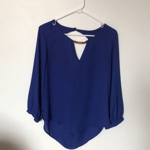 Royal blue blouse *WORN ONCE*